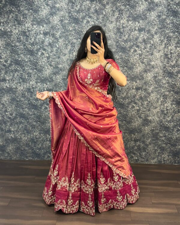Tissue lehenga